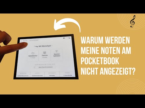 Was mache ich wenn am PocketBook in der Marschpat App keine Noten angezeigt werden?
