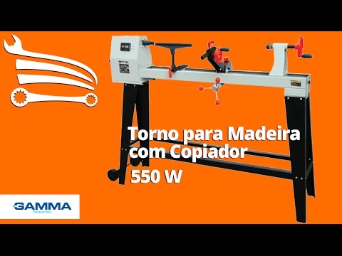 Torno para Madeira com Copiador 550W 1m Bivolt  - Video