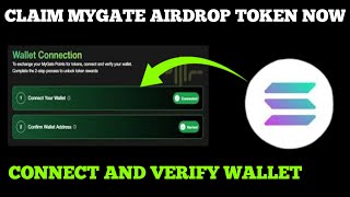 Connect Wallet & Claim MyGate Airdrop Token - MyGate Airdrop Eligibility |Biggest DePin Project 2025