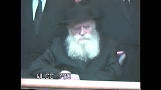 המשיח מעודד את שירת הנצח "יחי אדוננו"- מעריב ג' ניסן ה'תשנ"ג