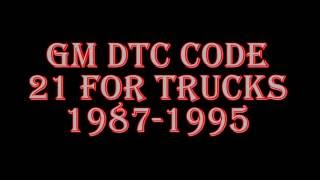 GM Truck DTC Code 21