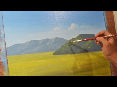 Learn How to Paint Mountains - Acrylic Painting Lesson by JM Lisondra