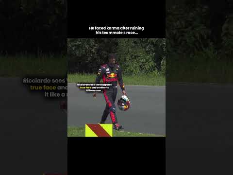 When Max Verstappen regretted ruining Daniel Ricciardo's race in F1
