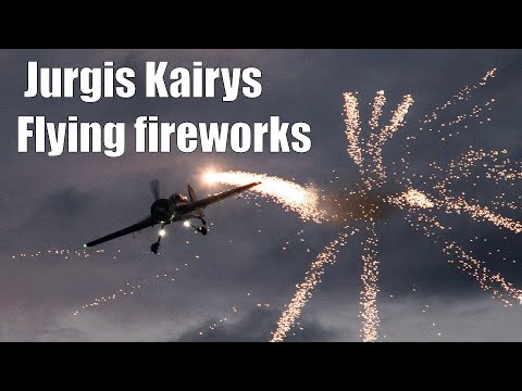 Night Fireworks Aerobatics Party by Jurgis Kairys Sukhoi 31 - Flygfesten 2022