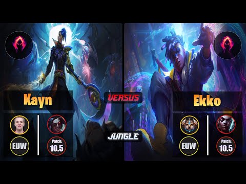 Jankos KAYN (Jungle) [Dark Harvest] VS EKKO - Challenger EUW Patch 10.5