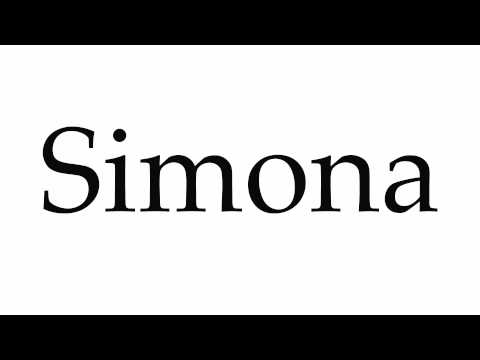 How to Pronounce Simona