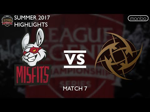 MSF vs NIP All Games Highlights EU LCS Summer 2017 Misfits vs Ninjas in Pyjamas LoL eSports