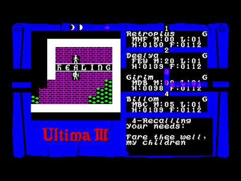 Ultima III: Exodus (Thinking Rabbit / Starcraft) for the NEC PC-88