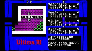 Ultima III: Exodus (Thinking Rabbit / Starcraft) for the NEC PC-88
