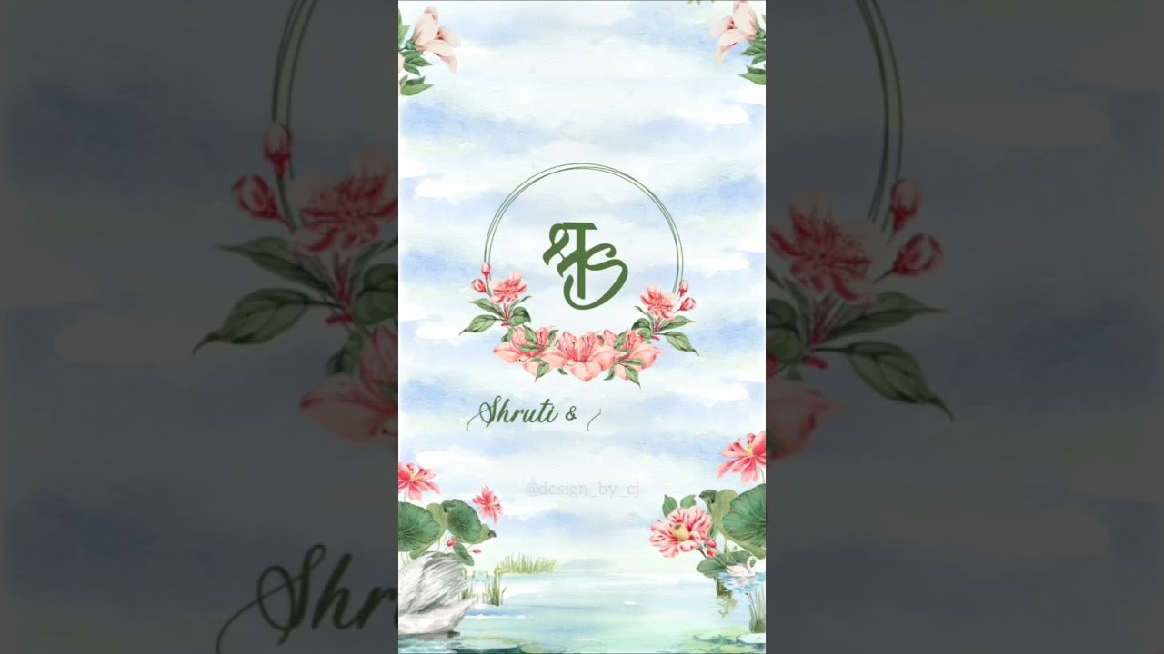 Indian Wedding Logo | Couple Monogram | Name Initials