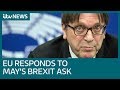 European Union Responds To New Twist In UK's Brexit Crisis | ITV News