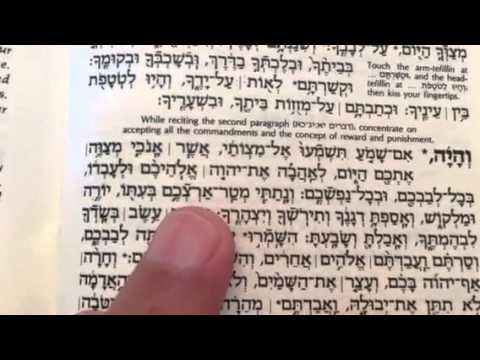 Hebrew Reading Practice: Shema second paragraph
