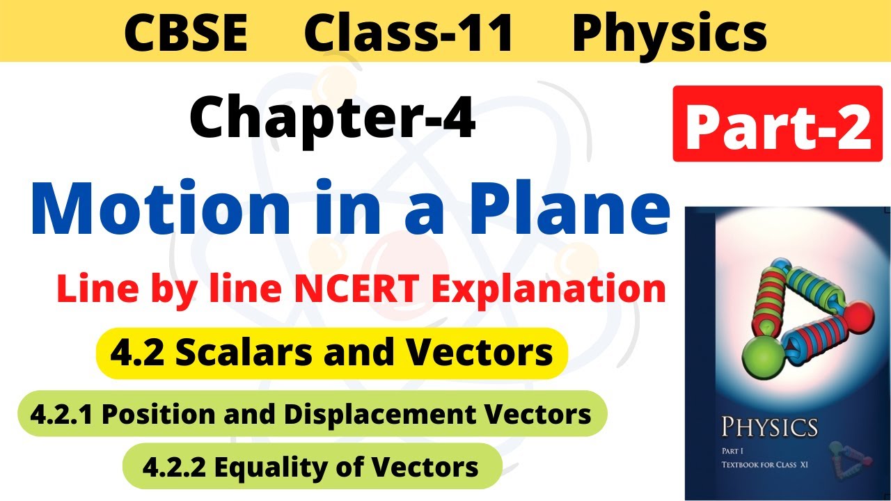 Motion in a Plane | Class 11 Physics | Chapter 4 | 4.2.1  Position and Displacement Vectors