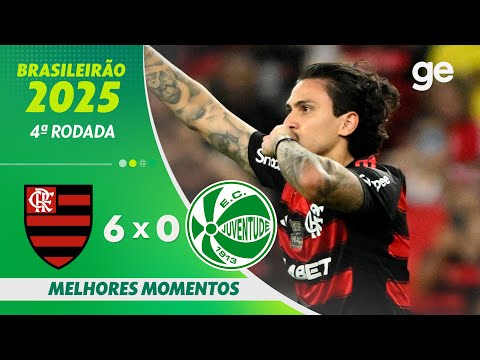 Gols e lances de Flamengo x Juventude-RS