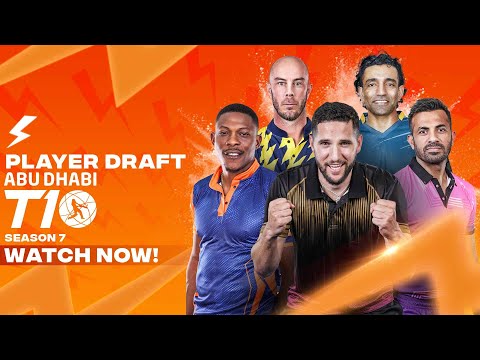 Abu Dhabi T10 Season 7 Official Player Draft - Live