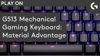 Video 1 of Product Logitech G513 Mechanical Gaming Keyboard