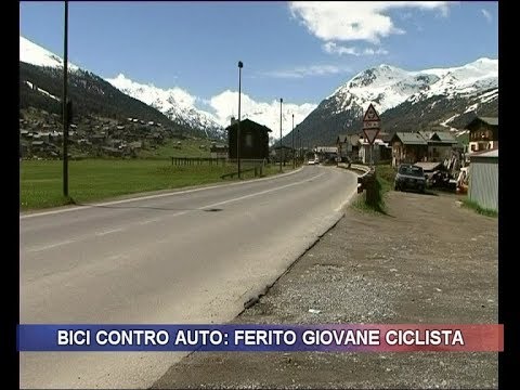 Bici contro auto: ferito giovane ciclista