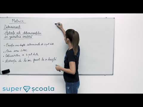Clasa a XI-a - Aplicații ale determinanților în geometria analitica