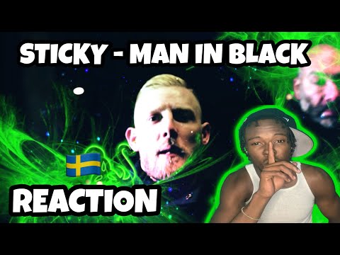 AMERICAN REACTS TO SWEDISH DRILL RAP! Sticky - Men In Black (Official Video)