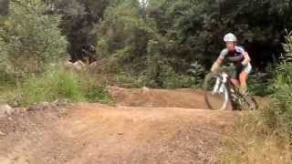 preview picture of video 'Berm riding at Garden Route Trail Park'
