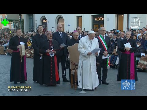 Il diario di Papa Francesco (TV2000),8 dicembre 2022 -L'omaggio del Papa alla statua dell'Immacolata