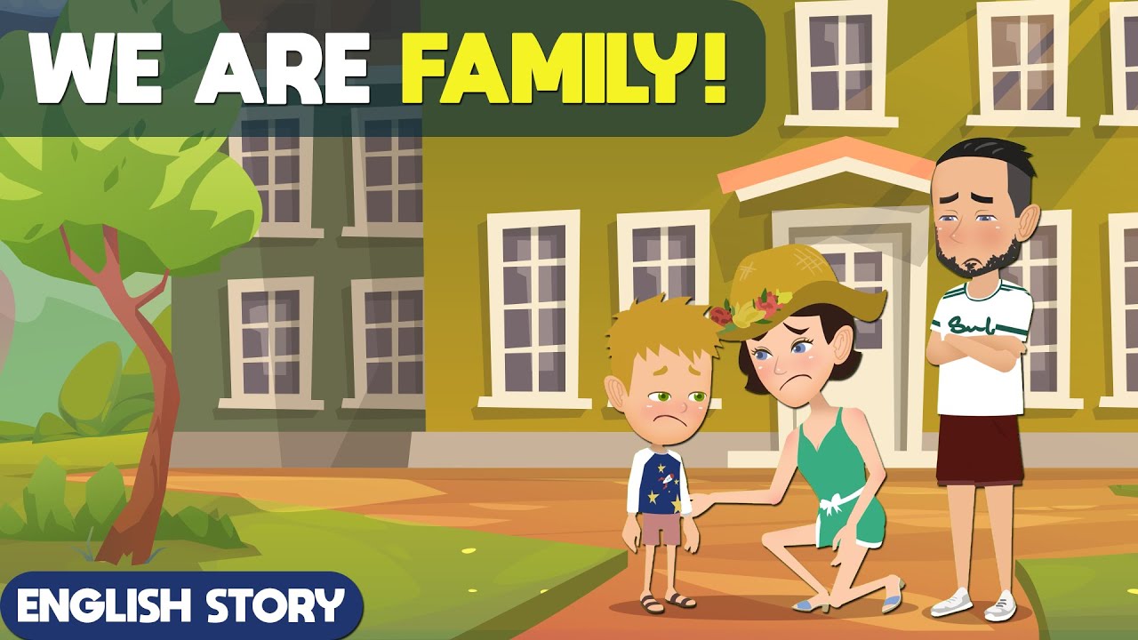 We are a family! | Learn English Through Story | Conversations between parents and children