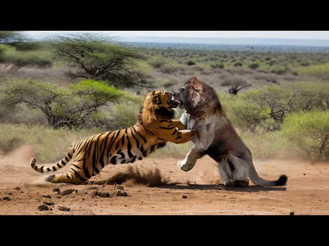 Lion VS Tiger | Tiger VS Lion Real Fight