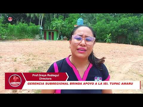 GERENCIA SUBREGIONAL BRINDA APOYO A INSTITUCION EDUCATIVA INICIAL DE TUPAC, video de YouTube