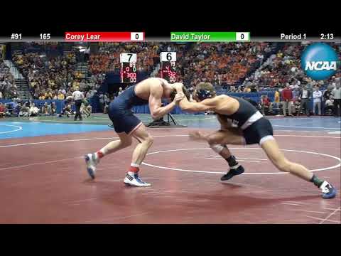 165 -  David Taylor (Penn State) vs Corey Lear (Bucknell) - 2012 NCAA Wrestling Round 1