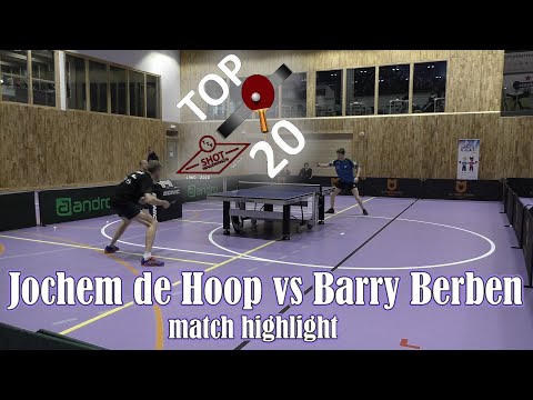 Jochem de Hoop vs Barry Berben Top 20 International tournament Wageningen