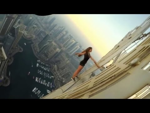 If you are afraid of heights you should not watch this video