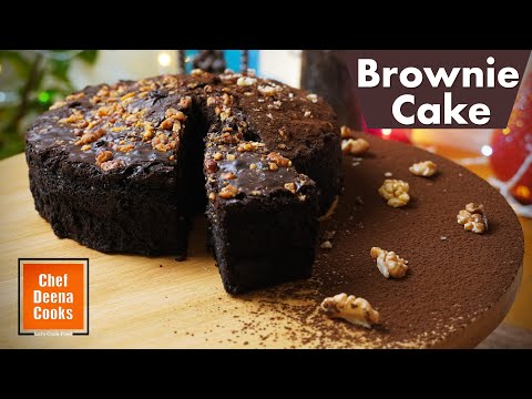 How to Make Chocolate Brownie Cake | Brownie Cake | Home Baking Recipes | CDC 79 | Chef Deena Cooks