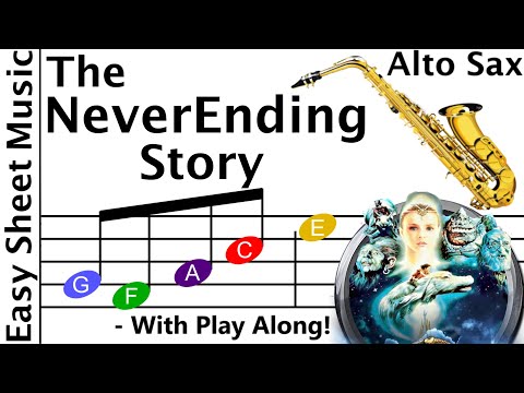 How to Play The Never Ending Story on Alto Saxophone | Easy Beginner Sheet Music