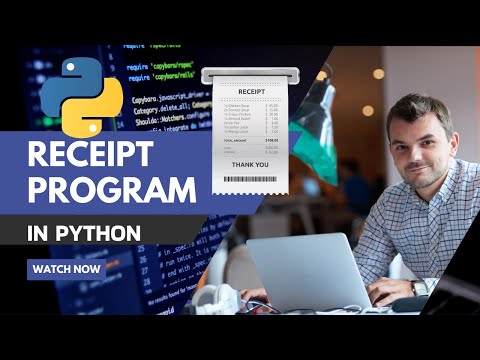 How To Create A Receipt Program In Python Python Project For Beginners
