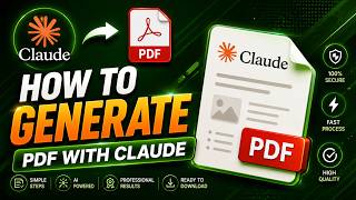 How to Generate Professional pdfs in Claude AI with one prompt for flawless layout (2026 Full Guide)