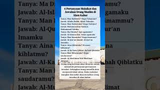 Download lagu 6 Pertanyaan Malaikat dan Jawaban Orang Muslim di Alam Kubur #shorts #alamkubur mp3