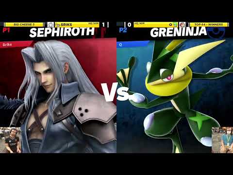 Big Cheese 3 SSBU: Sriks vs Q (Sephiroth vs Pyra & Mythra/Greninja) - Winners Top 24