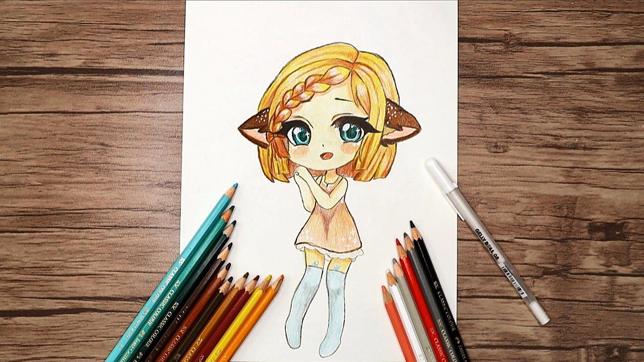 How to Draw Chibi Character step by step | Chibi Anime Drawing