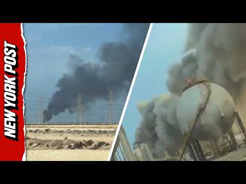 Smoke Rises as Saudi Shuts Ras Tanura Oil Refinery After Drone Strike