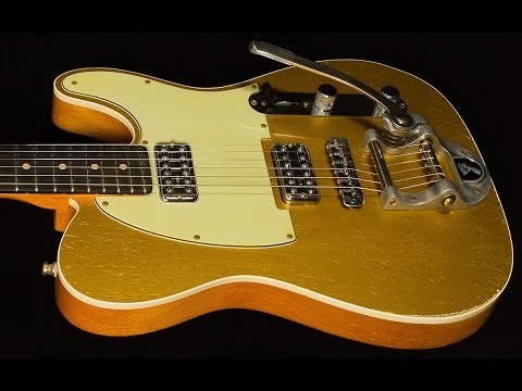 Fender Telecaster Custom Shop Double Tv Jones Sea Foam Green Sparkle - Mastery Bridge update image 7