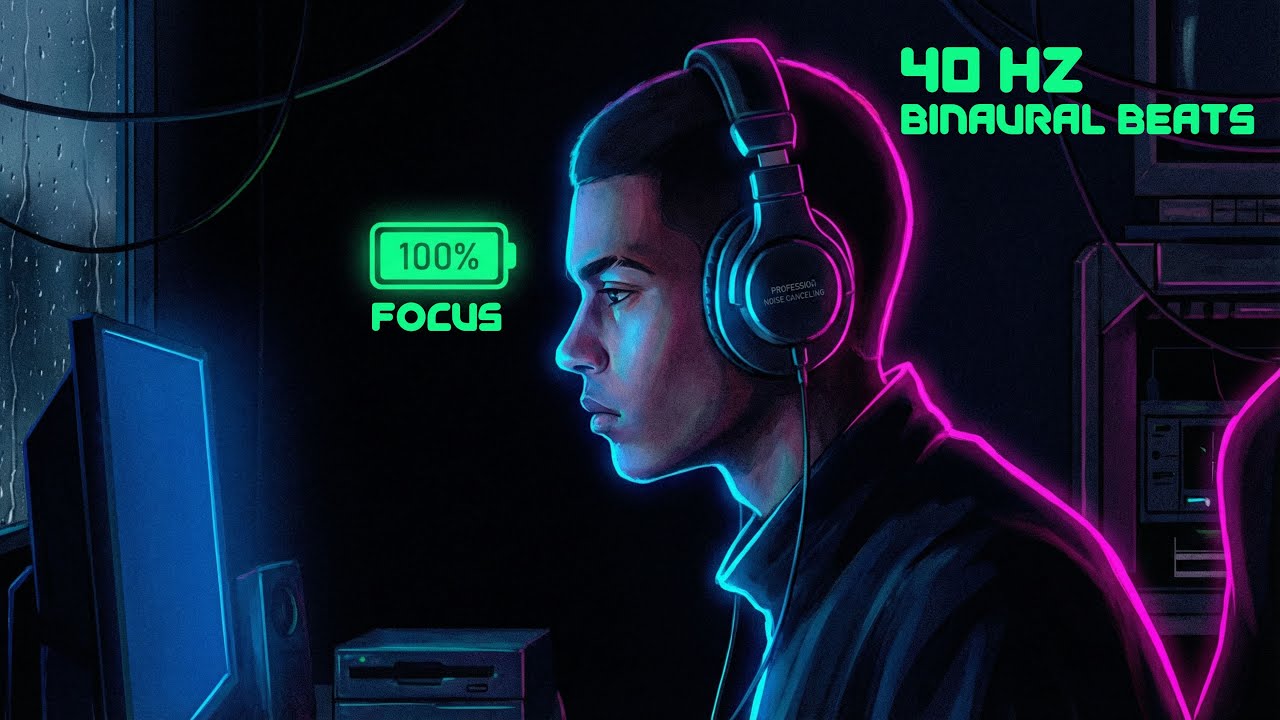 Try This 40 Hz Binaural Beats for Laser Focus | Best Study/Work Music