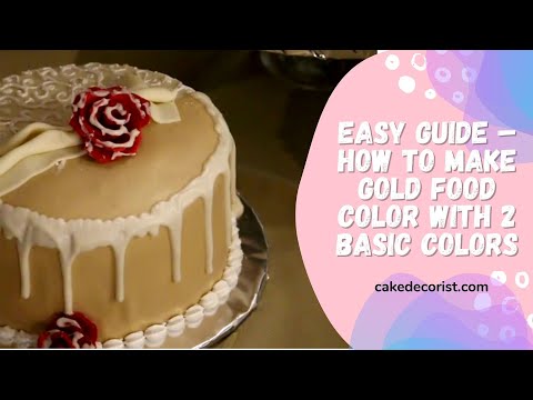 Easy Guide – How To Make Gold Food Color With 2 Basic Colors