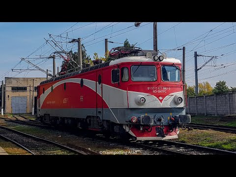 Arădeanca 060-EA 477-880-5 RO-SNTFC ieșire din Depoul de Locomotive CFR Arad. 18.10.2021