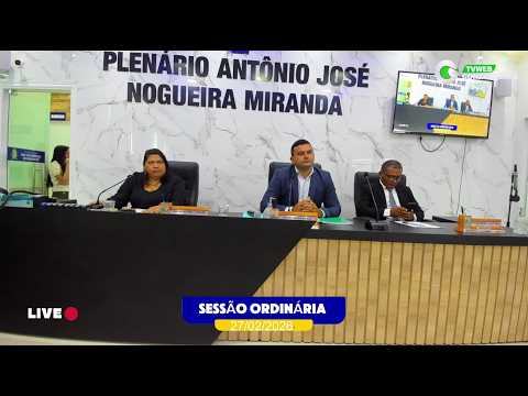 2ª SESSÃO ORDINÁRIA EM 27/02/2026 - SÃO LUIS GONZAGA DO MARANHÃO