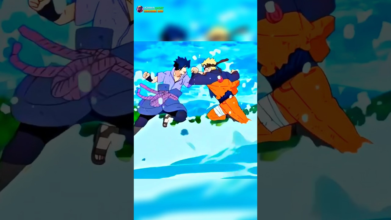 How many times do Naruto and Sasuke fight in Naruto?