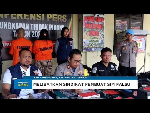 POLRES GUNUNG MAS UNGKAP KASUS PEMALSUAN SIM, DUA TERSANGKA DITANGKAP