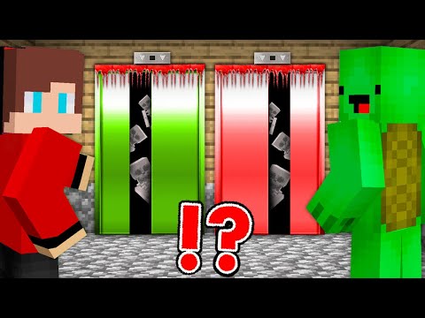 JJ and Mikey Found SCARY JJ MIKEY ELEVATORS in Minecraft Challenge - Maizen Mizen JJ and Mikey