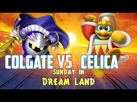 Colgate (Meta Knight/Magolor/Bell) vs Celica (Dedede) - Kirby Fighters 2 - Sunday in Dream Land #2