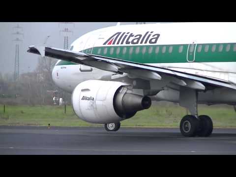 Decollo A319 Alitalia - Aeroporto di Firenze (HD)