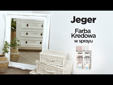 Farba kredowa w sprayu Jeger Chalky Style do mebli i drewna - Malowanie ramy DIY - Instruktaż